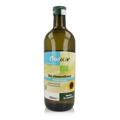Olej Słonecznikowy do Smażenia Bio 1l - Crudolio