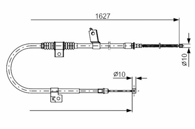 ТРОС ТОРМОЗНОЙ РУЧНОГО ЗАД L/P CITROEN C-CROSSER C-CROSSER