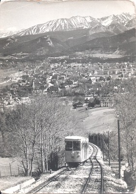 ZAKOPANE - GUBAŁÓWKA + POCIĄG - TATRY - 1960R