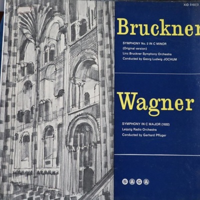 BRUCKNER SYMPHONY NO 2 WAGNER SYMPHONY IN C 2 LP