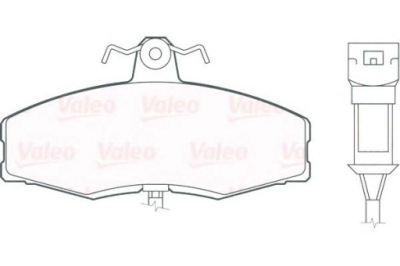 Valeo 598217 набор тормозных колодок тормозных, тормоза дисковые фото №1