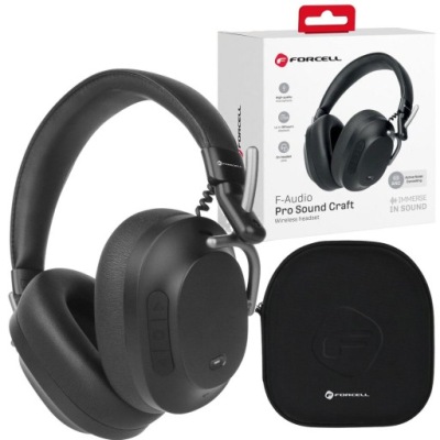 Słuchawki bezprzewodowe Bluetooth 5.3 nauszne Forcell Pro Sound Craft ANC