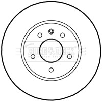 BORG & BECK BBD5141 ДИСК ГАЛЬМІВНИЙ ПЕРЕД