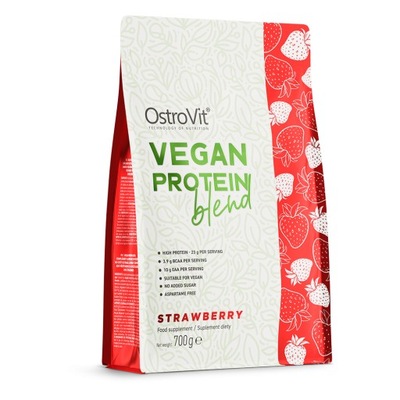 OstroVit Vegan Protein Blend 700 g truskawka