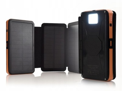 POWER BANK BATERIA ŁADOWARKA PRZENOŚNA SOLARNA USB