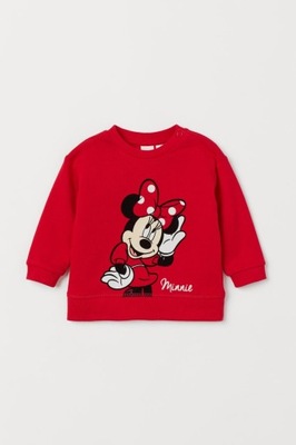 H&M BLUZA Z NADRUKIEM MYSZKA MINNIE 68