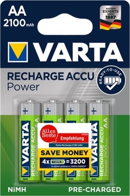 Akumulatorki VARTA Baterie HR6 AA 2100mAh 4szt