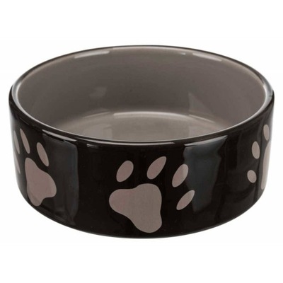 Miska ceramiczna dla kota 0,3L 12cm Trixie Czarno- szara 24531