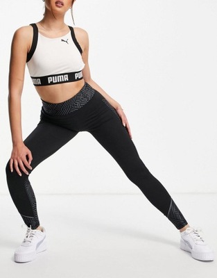 PUMA LEGGINSY DAMSKIE LOGO WZÓR KLASYCZNE S VAF