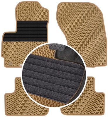 MITSUBISHI ASX 2010- ALFOMBRILLAS GOMA PARA COCHE EVA COLOR BEIGE  