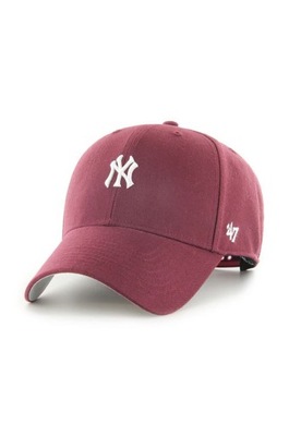 47brand czapka MLB New York Yankees kolor bordowy z aplikacją B.BRMPS17WBP.