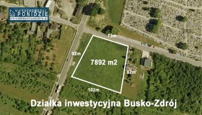 Działka, Busko-Zdrój, 7892 m²
