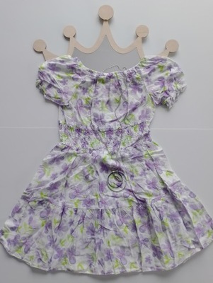 Sukienka z łańcuszkiem fiolet 8 lat
