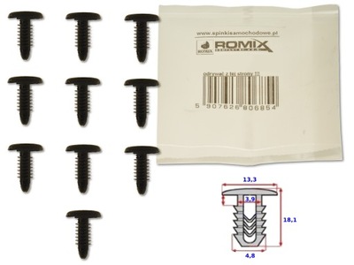 ABRAZADERA REMACHE DE COLECTOR MAPAS TOYOTA 10SZT ROMIX  