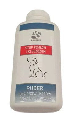 Puder dla psów i kotów oraz do legowisk stop pchłom i kleszczom AS Protect