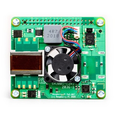RASPBERRY-PI Power over Ethernet (PoE) HAT dla Raspberry Pi 3 Model B+ /4B