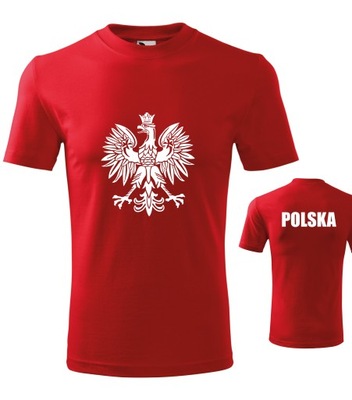 Koszulka patriotyczna Polska - orzeł 110cm (4 lat)