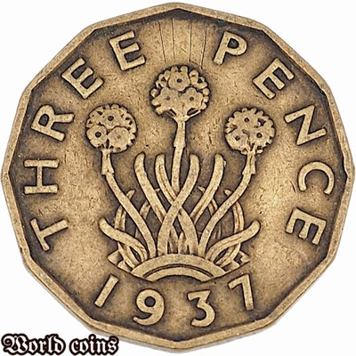 3 PENCE 1937