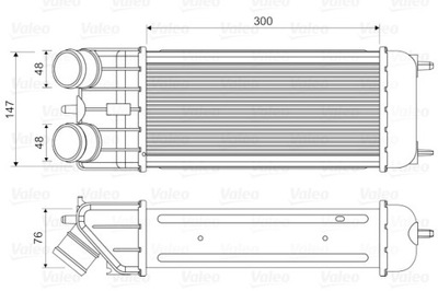 INTERCOOLER CITROEN 1,6HDI C2/C3 207/1007 VAL818663  