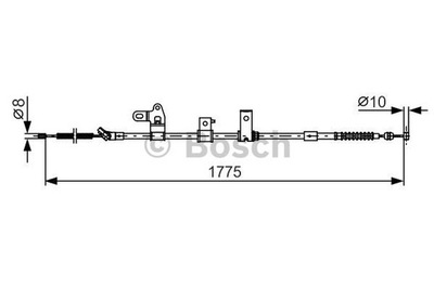 CABLE FRENOS RECZNEGO, CIEGLO BOSCH 1987482347  