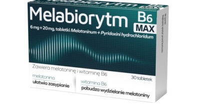 Melabiorytm B6 MAX, 6 mg + 20 mg, 30 tabletek