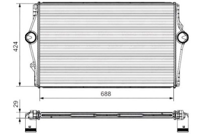 Valeo інтеркулер volvo s60 i 2.4 bifuel lpg фото №1