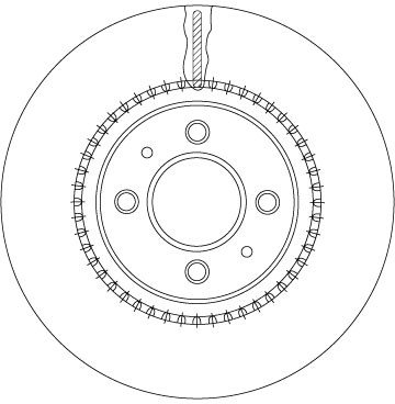 ДИСК ТОРМОЗНОЙ KIA ПЕРЕД RIO 1,2-1,25 11- DF6904