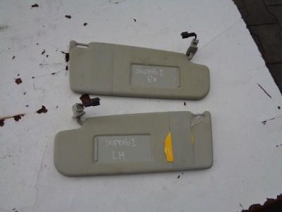 Защита солнцезащитная левая skoda superb 1 i фото №1