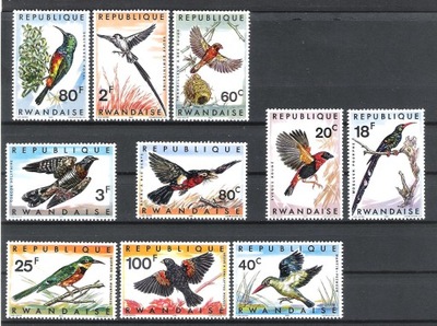 RWANDA 1967 MNH BIRDS