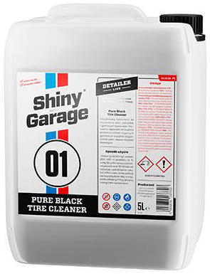 SHINY GARAGE PURE BLACK TIRE CLEANER 5L DO OPON