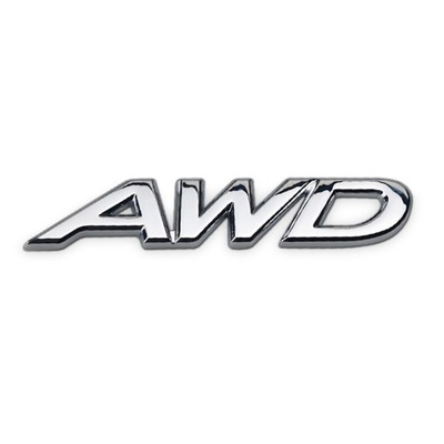 Naklejka EMBLEMAT ZNACZEK Mazda AWD-Srebrny