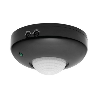 Czujnik ruchu 360st. IP20, 1200W, czarny