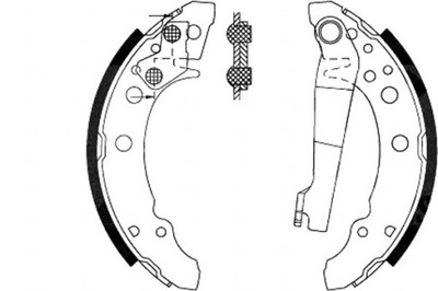 КОЛОДКИ ТОРМОЗНЫЕ VW GOLF I, II КОЛОДКИ ТОРМОЗНОЙ VW GOLF I, II A.B.S.