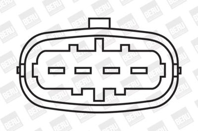 BERU ZSE055 КОТУШКА ZAPLONOWA FORD/VOLVO 2.4/2.5