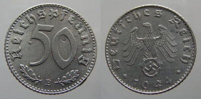 3691. NIEMCY, 50 FENIGÓW, 1944 B ST.2+