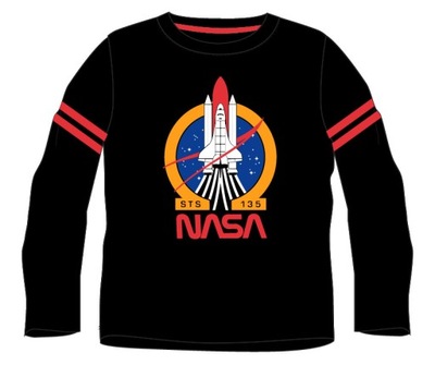 bluzka t-shirt NASA długi rękaw chłopięca 140