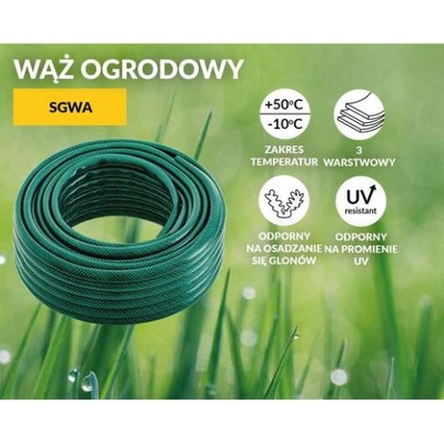 Wąż ogrodowy fi 1/2", 20m, SGWA-12