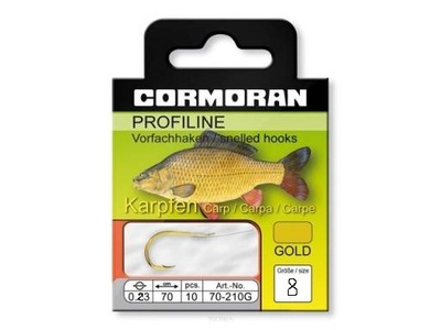 CORMORAN PROFLINE przypony karpiowe r 8 0.23 10szt