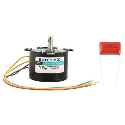 1 szt. AC220V miniaturowy silnik synchroniczny o