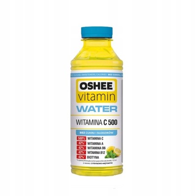 Oshee Vitamin Water ZERO Napój cytryna-mięta 555ml