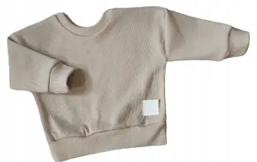 Bluza ze ściągacza beżowa rozmiar 140