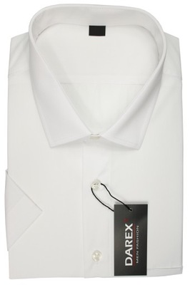 Koszula Męska biała kr. rękaw regular 48/176-182