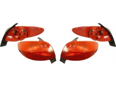 Лампы задняя задние peugeot 206 98-03 depo комплект фото №1