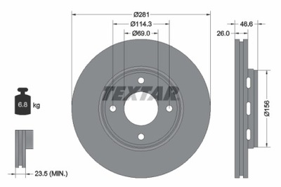 DISCO DE FRENADO 92204400  