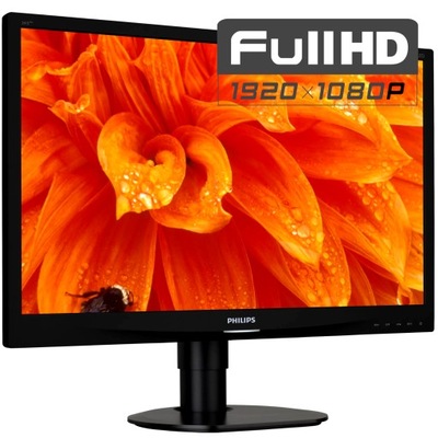 Monitor Philips 241S4L 23,6" FULL HD LED VGA głośniki czarny