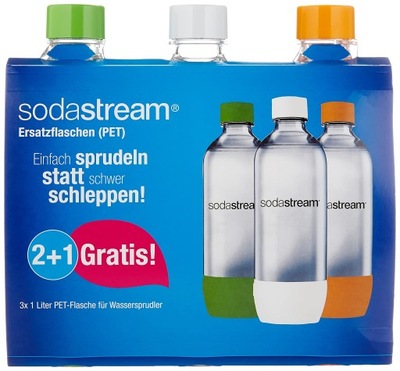 Zestaw butelek SodaStream 1041343490 1 l 3 sztuki