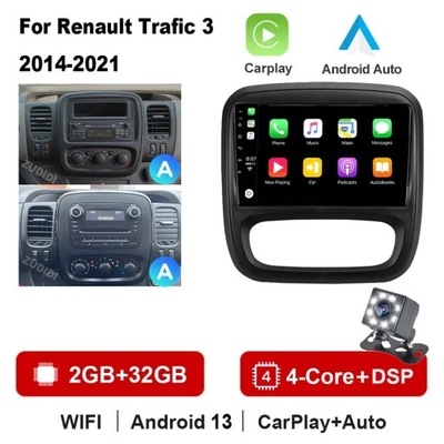 NAWIGATOR GPS PARA RENAULT TRAFIC 3 2014-2021 PARA OPLA VIVARO B 2014-2018  