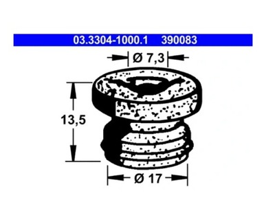 ATE 03.3304-1000.1 ПРОБКА ЗАЛИВНОЇ ГОРЛОВИНИ, БАК РІДИНИ HAM