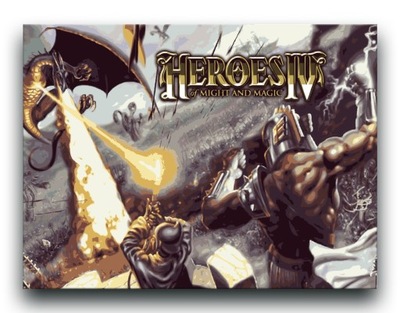 Heroes of Might and Magic 4 OBRAZ 80x60 gra plakat