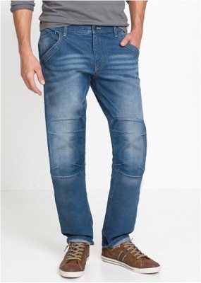 Jeans męskie blau stretch Bawełna R 54